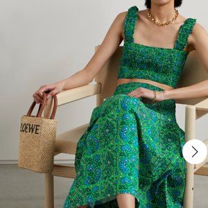 RHODE- Lilou Midi Skirt & Tanya Crop Top